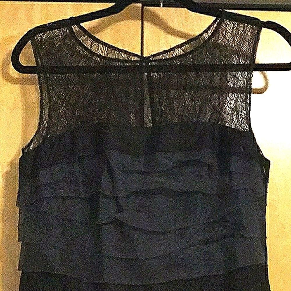 Kay UNGER Silk Organza lace Yoke Tiered - Picture 3 of 8